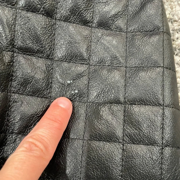 NWOT Pamela McCoy black quilted leather jacket. Size 2x. - Picture 11 of 16